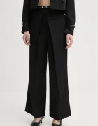 Isabelle Blanche pantaloni din amestec de in
