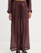 Isabelle Blanche pantaloni straight pentru femei din in