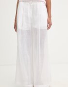 Isabelle Blanche pantaloni straight pentru femei din in