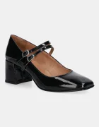 Jonak pantofi de piele ALIENAR VERNIS PLISSE