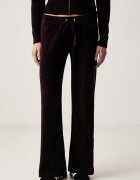 Juicy Couture pantaloni de trening pentru femei JAMA KNIT OG STRAIGHT