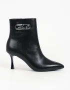 Karl Lagerfeld botine cu toc înalt pentru femei din piele Sienna