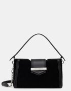 Karl Lagerfeld geantă crossbody pentru femei din piele întoarsă