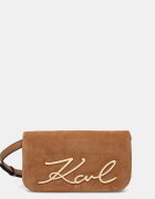 Karl Lagerfeld geantă crossbody pentru femei din piele întoarsă K/SIGNATURE
