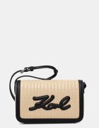 Karl Lagerfeld geantă crossbody pentru femei împletită K/SIGNATURE