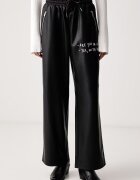 Karl Lagerfeld Jeans pantaloni pentru femei din imitație de piele x Pietro Terzini