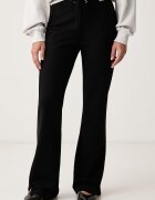 Karl Lagerfeld Jeans pantaloni straight pentru femei cu vâscoză