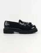 Karl Lagerfeld loafers slip-on pentru femei din piele Lowell