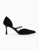 Karl Lagerfeld pantofi cu toc stiletto din piele Sienna