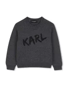 Karl Lagerfeld pulover pentru copii cu amestec de lână