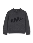 Karl Lagerfeld pulover pentru copii cu lână