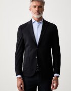 Karl Lagerfeld sacou cu un singur rând de nasturi pentru bărbați cu vâscoză