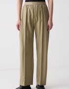 Kenzo pantaloni wide leg pentru femei din lână