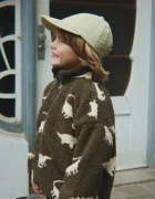 Konges Sløjd jachetă pentru copii din polar JODY TEDDY JACKET GRS