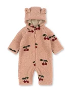 Konges Sløjd salopetă pentru copii din polar JODY TEDDY ONESIE GRS