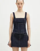 KSUBI bluză subțire din denim Hera Bustier Zenith Pop