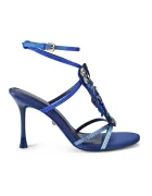 Kurt Geiger London sandale cu toc înalt Lobster Sandal Blue Fabric