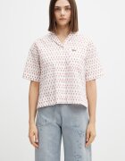 Lacoste cămașă pentru femei cu amestec de in
