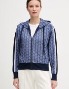 Lacoste hanorac cu fermoar și glugă pentru femei cu bumbac