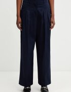 Lacoste pantaloni pentru femei din bumbac cu elastan