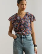 Lauren Ralph Lauren bluză cu volane pentru femei