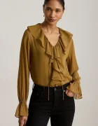 Lauren Ralph Lauren bluză cu volane pentru femei
