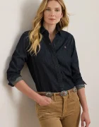 Lauren Ralph Lauren cămașă pentru femei din denim