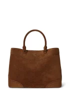Lauren Ralph Lauren geantă shopper pentru femei din piele întoarsă