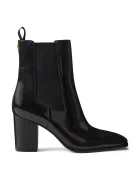 Lauren Ralph Lauren ghete scurte cu toc pentru femei din piele Rlyn Bte Hl