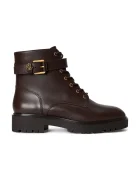 Lauren Ralph Lauren ghete scurte pentru femei din piele Allyson Logo