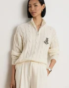 Lauren Ralph Lauren hanorac cu fermoar pentru femei cu lână