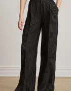 Lauren Ralph Lauren pantaloni wide leg pentru femei din in