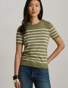 Lauren Ralph Lauren pulover cu mânecă scurtă pentru femei cu modal