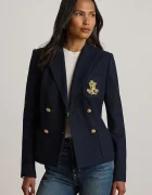 Lauren Ralph Lauren sacou cu două rânduri de nasturi din bumbac cu elastan