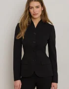 Lauren Ralph Lauren sacou cu un singur rând de nasturi pentru femei cu lână
