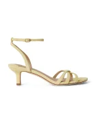 Lauren Ralph Lauren sandale cu toc jos din piele întoarsă Kendyl Kttn