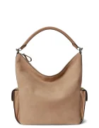 Lauren Ralph Lauren tote bag pentru femei din piele întoarsă