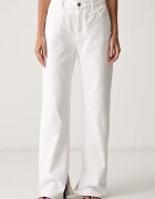 Le Privé blugi straight pentru femei DEMI JEANS BLANC