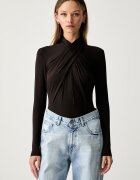 Le Privé body pentru femei cu vâscoză JADE BODYSUIT MARRON