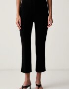 Le Privé pantaloni capri pentru femei din vâscoză YSEE CAPRI NOIR