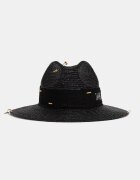 LE SH KA headwear LE SH KA pălărie de paie împletită Black Fedora