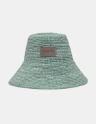 LE SH KA headwear LE SH KA pălărie pentru femei împletită Blue Bucket Hat