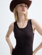 LE SH KA headwear pălărie cu boruri largi pentru femei din lână Brown Cowboy