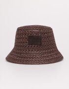 LE SH KA headwear pălărie de paie pentru femei cu vâscoză Brown Bucket Hat