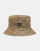 LE SH KA headwear pălărie de paie pentru femei împletită Straw Bucket Hat vol2