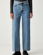 Levi's blugi wide leg pentru femei RIBCAGE WL BELTED