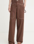 Liu Jo pantaloni cargo pentru femei din bumbac