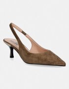 Love Moschino pantofi cu toc stiletto din piele întoarsă