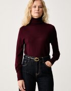 Luisa Spagnoli pulover cu guler înalt pentru femei din lână Manos