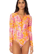 Maaji costum de baie cu mânecă lungă pentru femei Flamingo Glow Trition